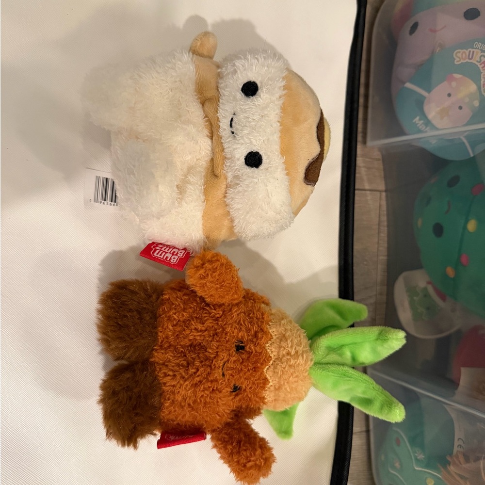 Bum Bumz Brown and White Plush Toys